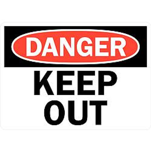 LYLE U1-1056-RD_14X10 DANGER SIGN 14X10 IN. ENGLISH