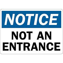 LYLE U1-1043-RD_14X10 NOTICE SIGN,10X14IN,REFLECTIVE SHEETING