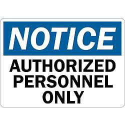 LYLE U1-1024-RD_14X10 NOTICE SIGN 14X10 IN. ENGLISH