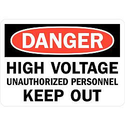 LYLE U1-1022-RD_10X7 DANGER SIGN 10X7 IN. ENGLISH