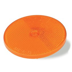GROTE 40093 REFLECTOR SCREW-ON YELLOW DIA 2 1/2 IN