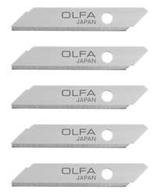 OLFA TSB-1 SINGLE EDGE UTILITY BLADE 6MM W PK5