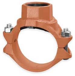 GRUVLOK 0390171726 CLAMP W/ FNPT BRANCH 8 X 2-1/2 