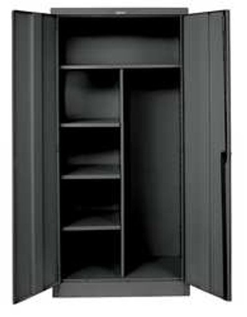 HALLOWELL 855C24A-ME 4 SHELF COMBINATION STORAGE CABINET