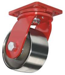 HAMILTON S-EPSD-83FST SWIVEL PLATE CASTER 10 000 LB 8 IN DIA