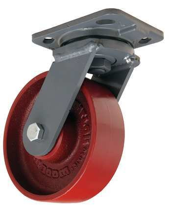 HAMILTON S-WH-6MB SWIVEL PLATE CASTER 1400 LB 6 IN DIA