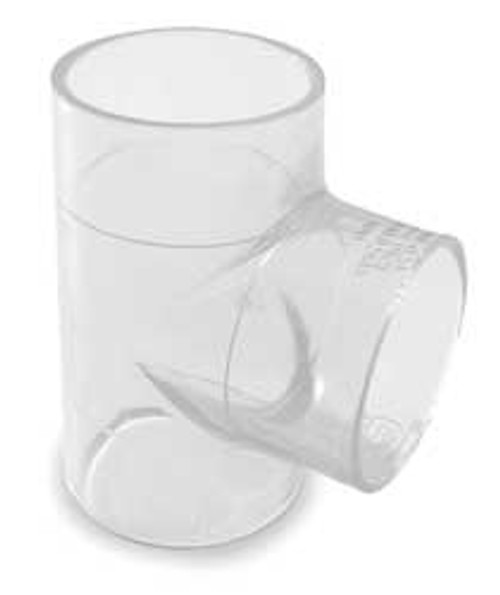 HARVEL CLEAR H401040LS TEE 4 IN SOLVENT PVC CLEAR