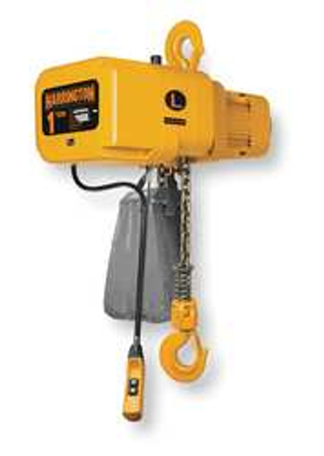 HARRINGTON NER010S-10 ELECTRIC CHAIN HOIST 2000 LB. 10 FT.