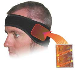 HEAT FACTORY 1760-BK D5955 HEADBAND BLACK UNIVERSAL