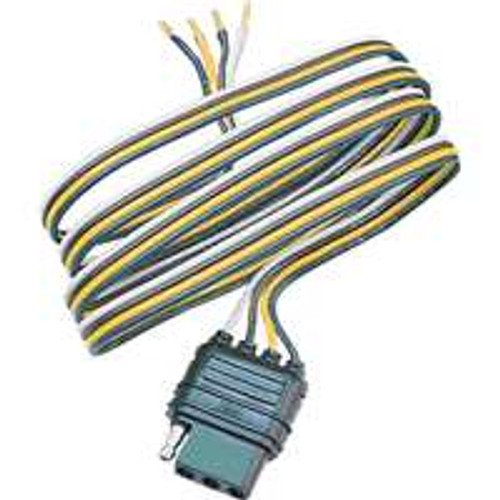 HOPKINS MFG 48035 TRAILER CONNECTOR, 4-POLE FLAT MOLDED, F