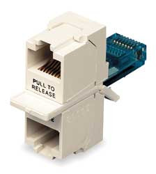 HUBBELL BR851A ADAPTER,SPLITTER,RJ45,DUPLEX,8 CONTACTS