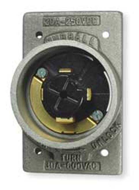 HUBBELLOCK HBL20418 FLANGED INLET 600V 30A @ 600V 3P 4W