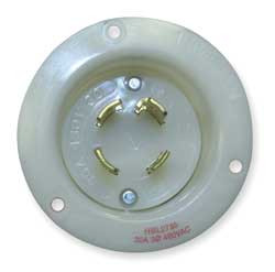 HUBBELL HBL2735 3-PHASE DELTA 480 VAC 30A NEMA L16-30P I