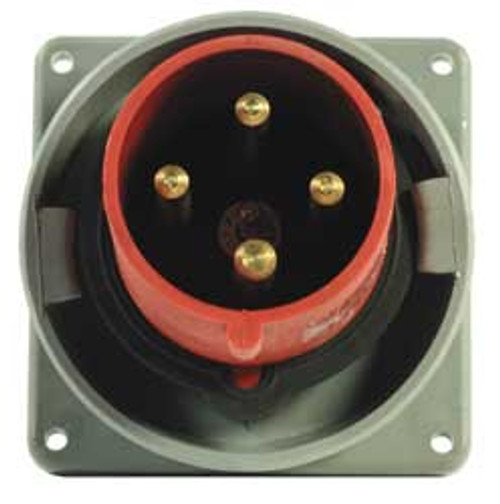 HUBBELL HBL463B6W IEC PIN AND SLEEVE INLET 63A 380-415V HUBBELL HBL463B6W IEC PIN AND SLEEVE INLET 63A 380-415V