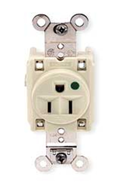 HUBBELL HBL8210I RECEPTACLE 15A 125VAC 5-15R 2P 3W 1PH