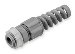 HUBBELL HJ1040G LIQUID TIGHT CONNECTOR 1/2IN SPIRAL GRAY