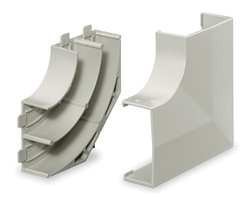 HUBBELL PW2FEBC FLAT ELBOW BASE AND COVER WALL-TRAK(R) 2