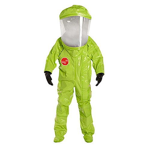 DUPONT TK554TLY4X000100 ENCAPSULATED SUIT,4XL,LIME YELLOW
