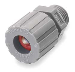 HUBBELL SHC1009CR LIQUID TIGHT CONNECTOR 3/8 IN. RED