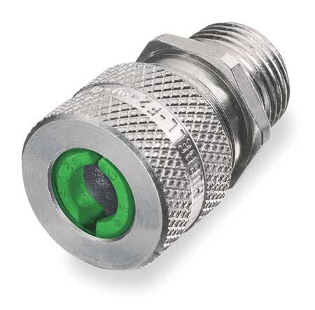HUBBELL SHC1019 LIQUID TIGHT CONNECTOR 1/2 IN. GREEN