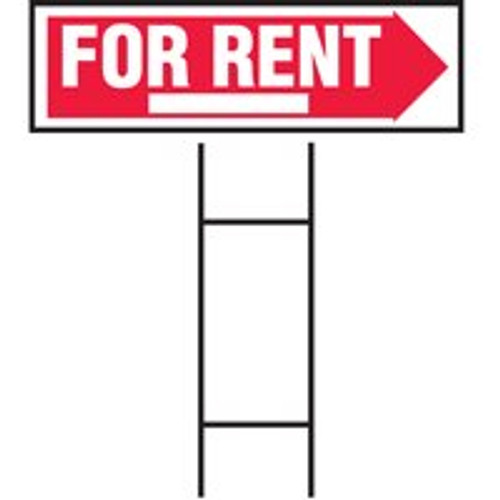 HY-KO PRODUCTS RS-806 FOR RENT RED/WHITE SIGN       
