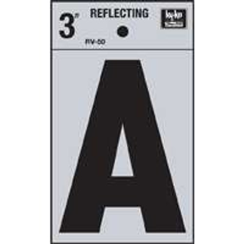 HY-KO PRODUCTS RV-50/A 3IN RV SERIES VINYL LETTER A   HY-KO PRODUCTS RV-50/A 3IN RV SERIES VINYL LETTER A