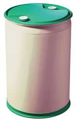 BASCO TH55N-GPC TRANSPORT DRUM CLOSED HEAD 55 GAL. WHITE