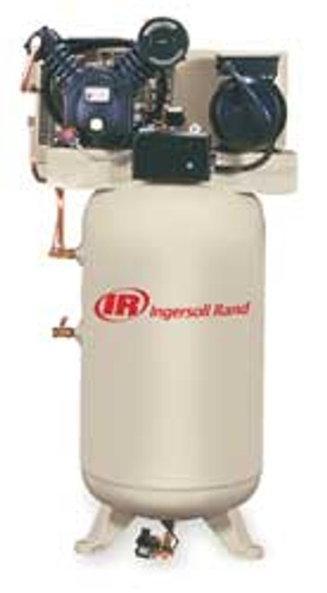 INGERSOLL-RAND 2475N5FP-200-3 ELECTRIC AIR COMPRESSOR 2 STAGE 16.8 CFM