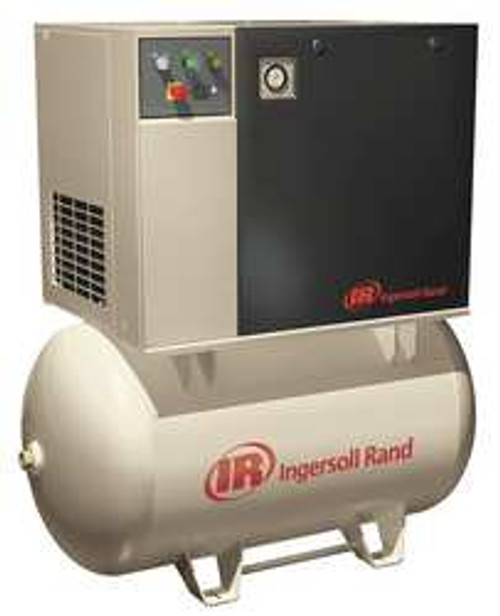INGERSOLL-RAND UP6-5TAS-150/80-460-3 ROTARY SCREW AIR COMPR,AIR DRYER, 5 HP