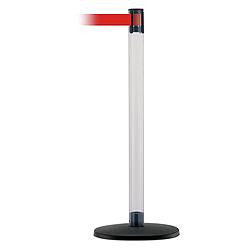 TENSABARRIER TCLB-33-STD-NO-R5X-C BARRIER POST WITH BELT 7-1/2 FT L RED