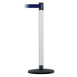 TENSABARRIER TCLB-33-STD-NO-L5X-C BARRIER POST WITH BELT 7-1/2 FT L BLUE