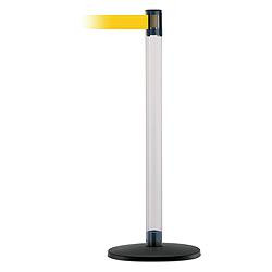 TENSABARRIER TCLB-33-MAX-NO-Y5X-C BARRIER POST WITH BELT 13 FT L YELLOW