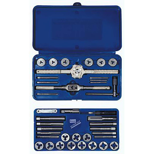IRWIN 23614 TAP + DIE 39PC SET MS/RD FRACTIONAL