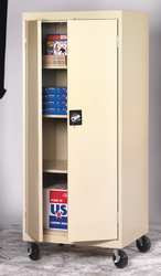 SANDUSKY LEE TA4R 362472-07 MOBILE STORAGE CABINET 78X36X24 IN PUTTY