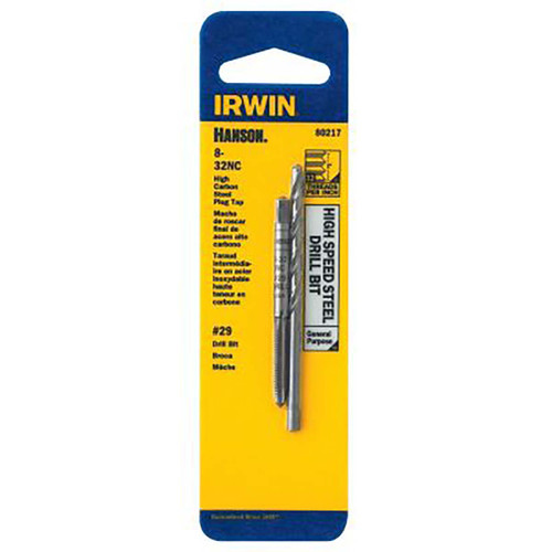 IRWIN 80217 TAP + DRILL BIT 8-32 NC + #29 IRWIN 80217 TAP + DRILL BIT 8-32 NC + #29