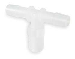 ELDON JAMES T6-6NK TEE THREAD TO BARB PVDC 3/8 IN PK 5