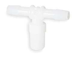 ELDON JAMES T6-4HDPE TEE THREAD TO BARB POLY 3/8 IN NPT PK 10