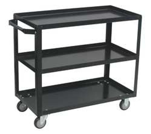 JAMCO PRODUCTS INC. FH130-U4-B4 UTILITY CART STEEL 36 LX19 W 800 LB CAP. JAMCO PRODUCTS INC. FH130-U4-B4 UTILITY CART STEEL 36 LX19 W 800 LB CAP.