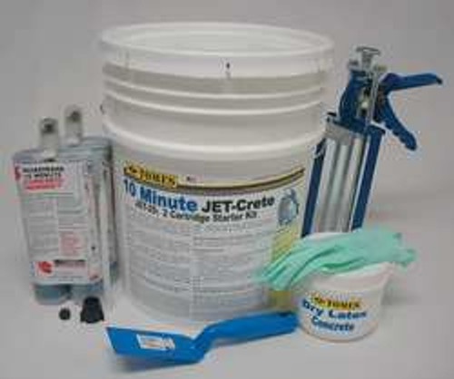 JE TOMES JET-25 URETHANE CONCRETE MIX STARTER KIT