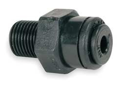 JOHN GUEST PM010402E-PK10 MALE CONNECTOR 4MM TUBE OD BLACK PK 10