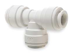 JOHN GUEST PP0208W-PK10 UNION TEE TUBE OD 1/4 IN POLY PK 10