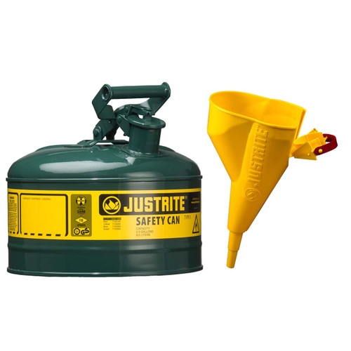 JUSTRITE MFG COMPANY 7110410 CAN SAFETY W/FNL T1 1G GRN