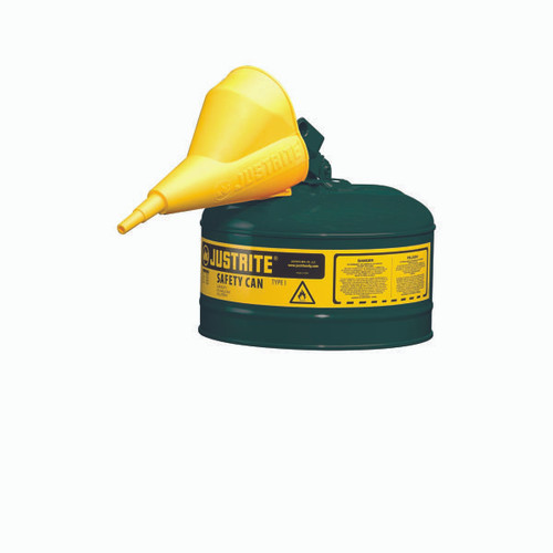JUSTRITE MFG COMPANY 7125410 CAN SAFETY W/FNL T1 2.5G GRN