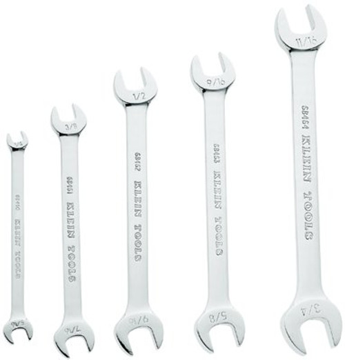 KLEIN TOOLS 68450 OPEN-END WRENCH SET, 5-PIECE KLEIN TOOLS 68450 OPEN-END WRENCH SET, 5-PIECE