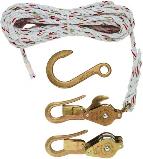 KLEIN TOOLS H1802-30SR BLOCK AND TACKLE, BLOCKS 267/268, ANCHOR KLEIN TOOLS H1802-30SR BLOCK AND TACKLE, BLOCKS 267/268, ANCHOR