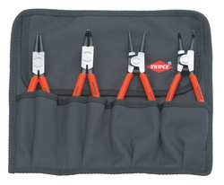 KNIPEX 00 19 56 RETAINING RING PLIERS SET 0 AND 90 4 PC