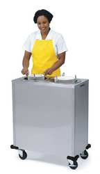 LAKESIDE 937 PLATE DISPENSER CART ADJ HEATED 35X20X39