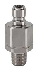 SNAP-TITE SVEAN4-4M NIPPLE 1/4-18 1/4 IN BODY 316 SS