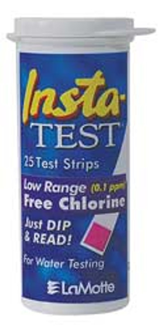 LAMOTTE 2963LR-G TEST STRIP CHLORINE 0 TO 10 PPM PK 25
