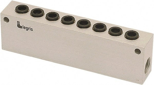 LEGRIS 3310 06 13 MANIFOLD METAL ANODIZED ALUMINUM BSPP